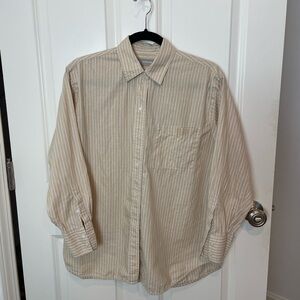 Everlane Striped Button Up size small